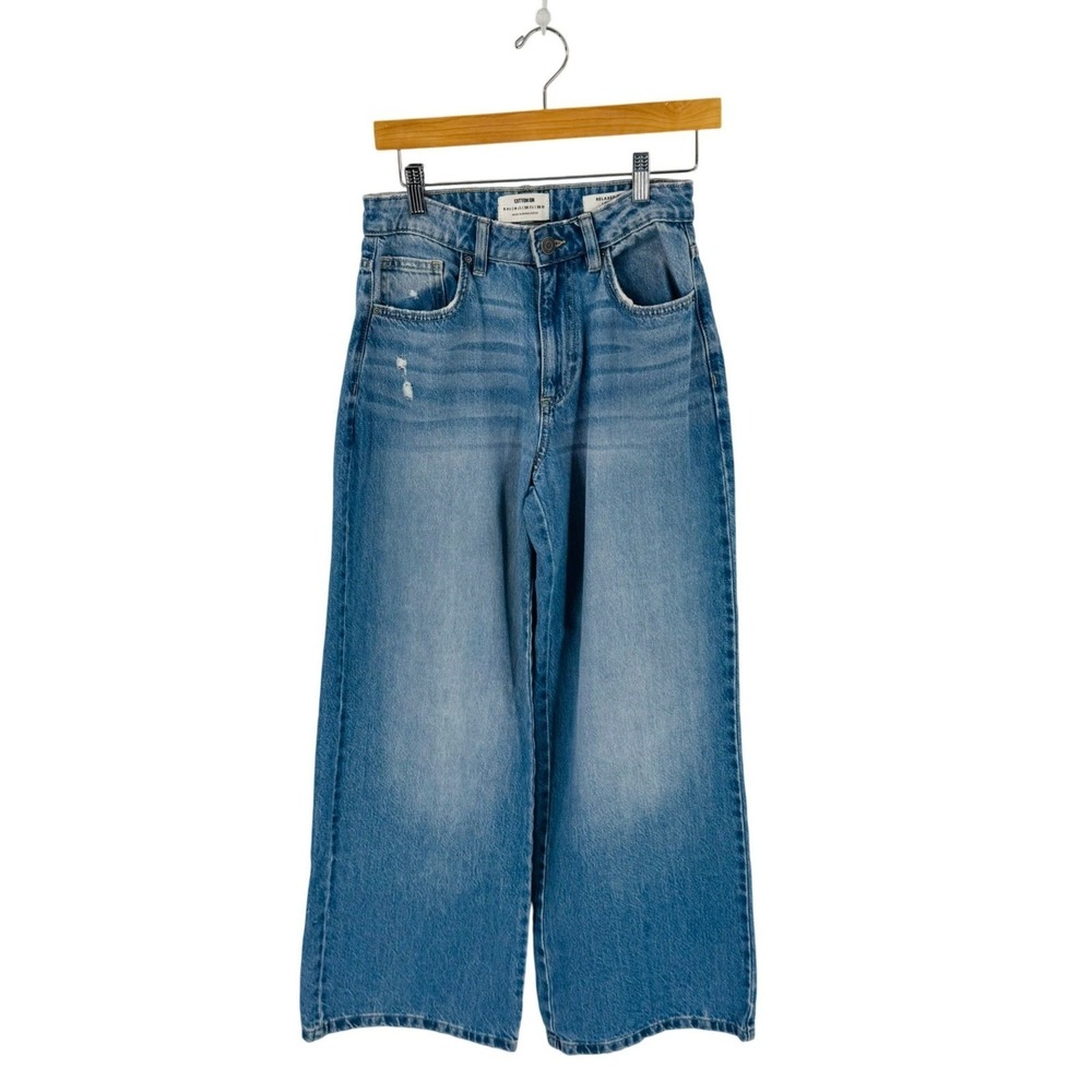 Cotton On Light Blue Wide Leg Flare Jeans
